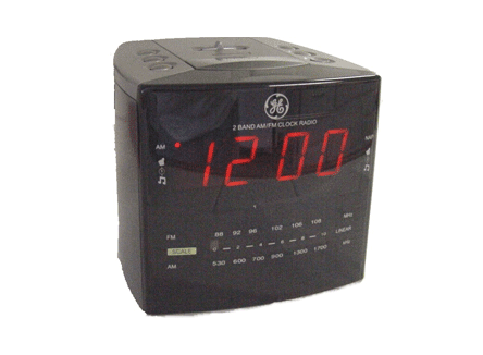 radio clock camera